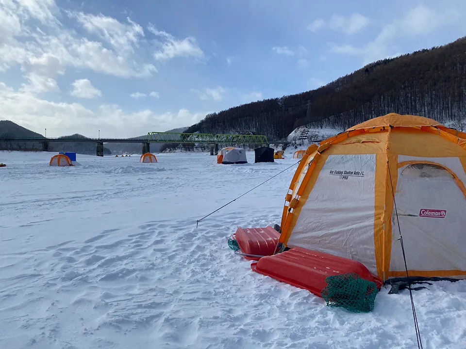 ワカサギ天ぷらと温泉を楽しむツアー